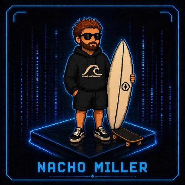 Retrato pixel-art de Ignacio Miller, CTO de FOMO