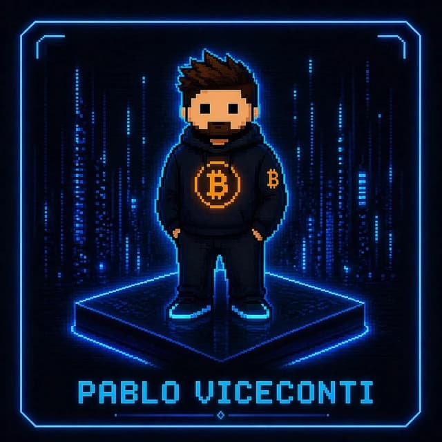 Retrato pixel-art de Pablo Viceconti, CEO / Co-Founder de FOMO