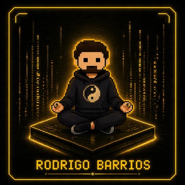 Retrato pixel-art de Rodrigo Barrios, Head of New Business de FOMO
